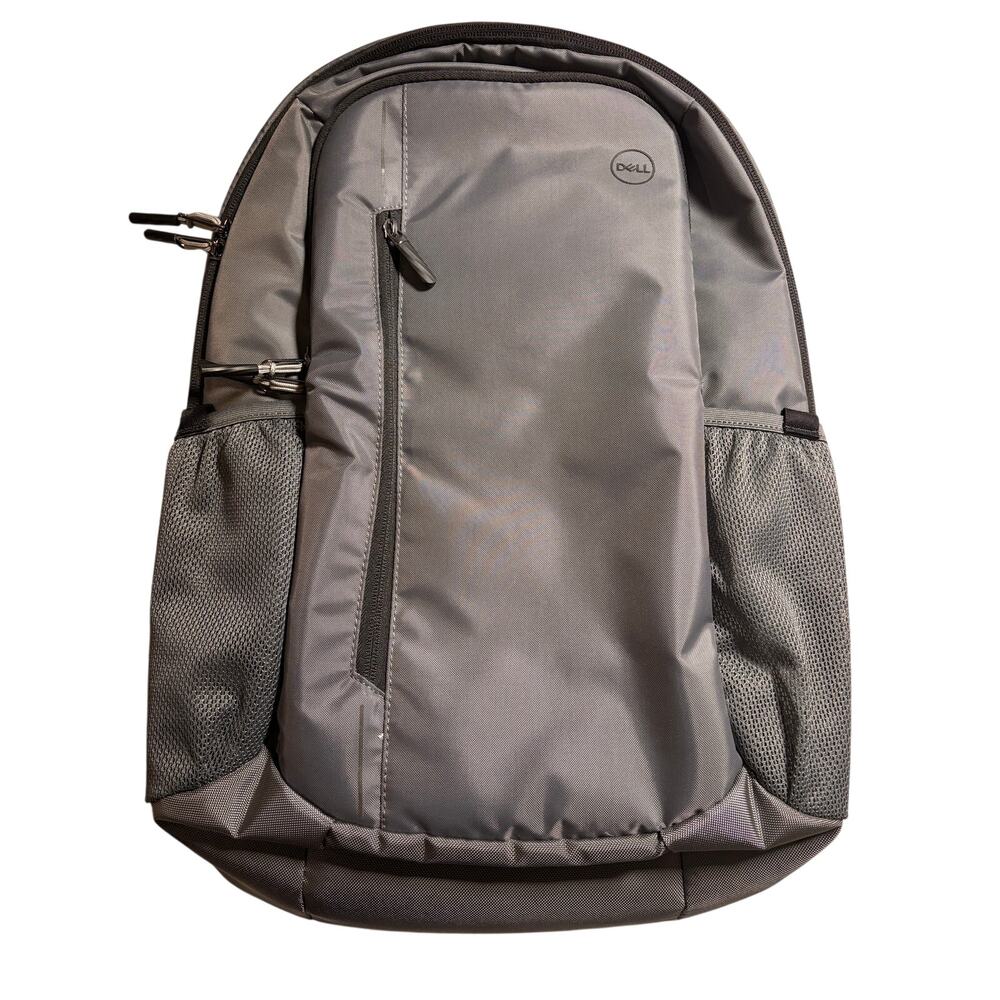 New Gray Silver Dell Laptop Bag Bookbag Backpack Internal Compartments Pockets!